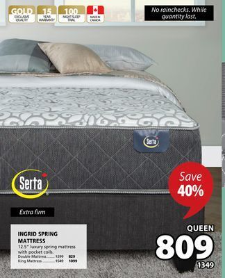 JYSK Ingrid spring mattress offer
