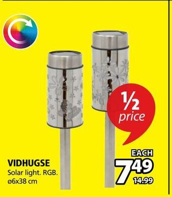 JYSK Vidhugse solar light offer