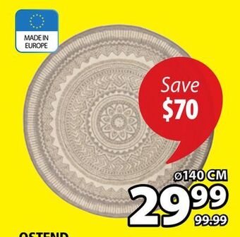 JYSK Ostend flatwoven outdoor rug offer