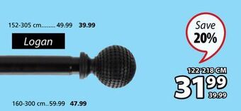 JYSK Logan curtain rod offer