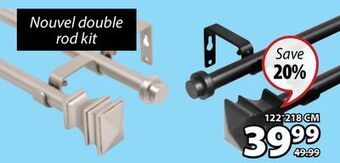 JYSK Nouvel double rod kit offer