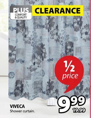 JYSK Viveca shower curtain offer