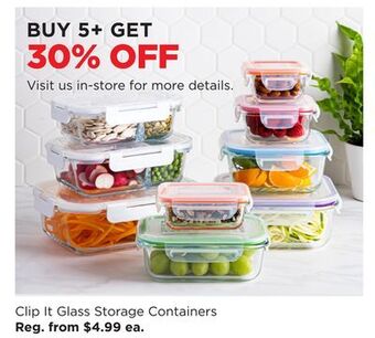 Kitchen Stuff Plus Clip it glass storage containers offer