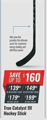 Hockey Life True catalyst 9x hockey stick offer