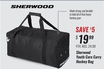 Hockey Life Sherwood youth core carry hockey bag offer