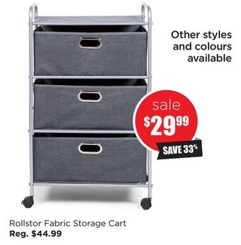 Kitchen Stuff Plus Rollstor fabric storage cart offer