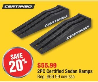 PartSource 2pc certified sedan ramps offer