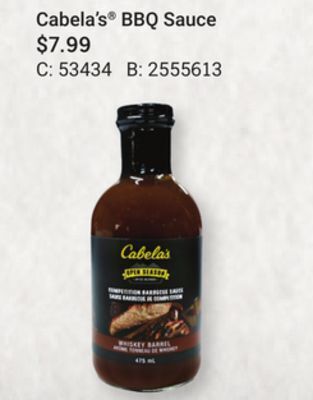 Bass Pro Cabela's bbq sauce offer