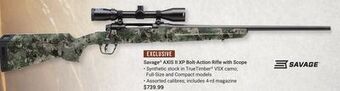 Bass Pro Savage axis ii xp bolt-action rifle with scope offer