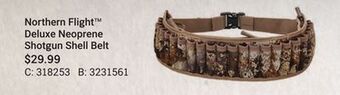Bass Pro Northern flight deluxe neoprene shotgun shell belt offer