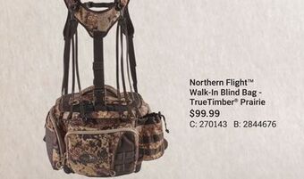 Bass Pro Northern flight walk-in blind bag - truetimber prairie offer