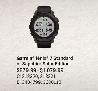 Bass Pro Garmin fenix 7 standard or sapphire solar edition offer