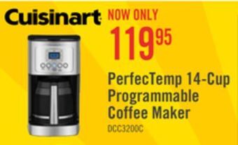 The Brick Cuisinart perfectemp 14-cup programmable coffeemaker - dcc-3200c offer