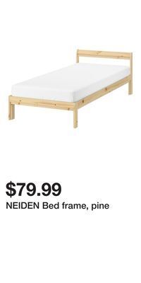 IKEA Neiden bed frame, pine offer