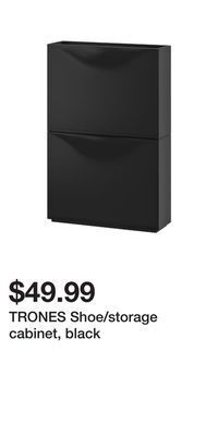 IKEA Trones shoe/storage cabinet, black offer