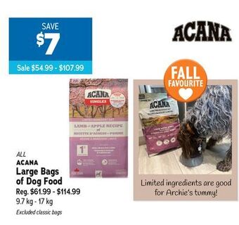 Ren’s Pets Depot All acana large bags of dog food offer