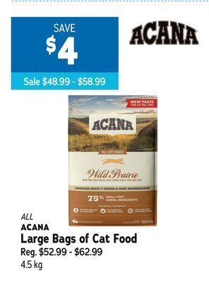 Ren’s Pets Depot All acana large bags of cat food offer