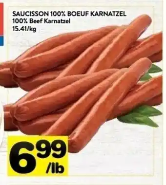 Supermarché PA 100% Beef Karnatzel offer
