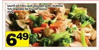 Supermarché PA Tofu Vegetable Stir Fry With Quinoa offer