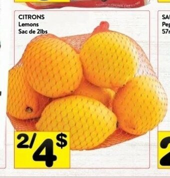 Supermarché PA Lemons offer