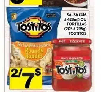 Supermarché PA Salsa (416 a 423ml) Ou Tortillas (205 a 295g) Tostitos offer