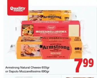 Quality Foods Armstrong Natural Cheese offer