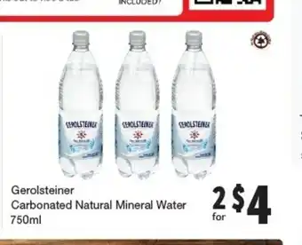 Quality Foods Carbonated Natural Mineral Water offer