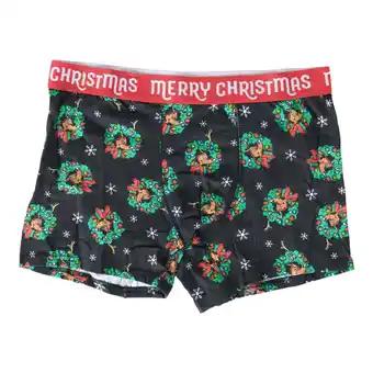 Giant Tiger Men's licensed christmas grinch boxer briefs offer