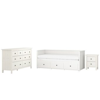 IKEA Hemnes bedroom furniture, set of 3, white stain, twin offer