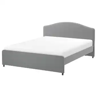 IKEA Hauga upholstered bed frame, vissle gray, full/double offer