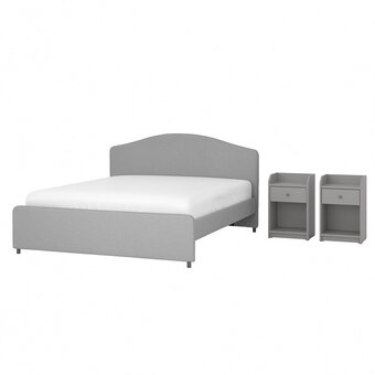 IKEA Hauga bedroom furniture, set of 3, vissle gray, full/double offer