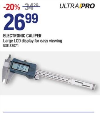 NAPA Auto Parts Electronic caliper offer