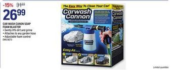 NAPA Auto Parts Car wash canon soap foam blaster offer