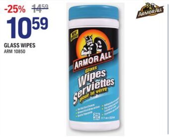 NAPA Auto Parts Glass wipes offer