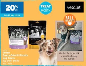 Ren’s Pets Depot Select vetdiet freeze-dried & biscuits dog treats offer