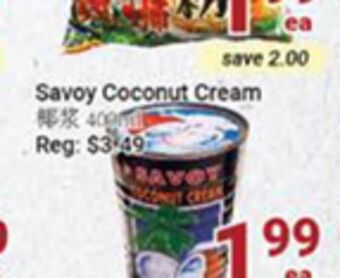 Oceans Fresh Food Market Savoy coconut cream offer