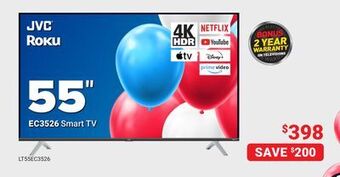 Visions Electronics Jvc ec3526 smart tv 55 offer