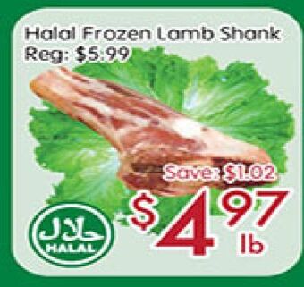 Sunny Food Mart Halal frozen lamb shank offer