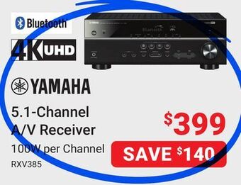 Visions Electronics Yamaha 5.1-channel a/v receiver offer