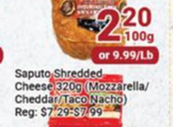 Oceans Fresh Food Market Saputo shredded cheese offer