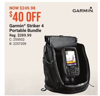 Bass Pro Garmin striker 4 portable bundle offer