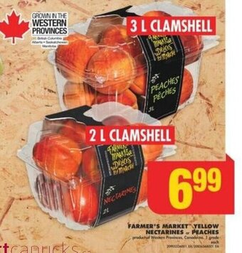 No Frills FARMER'S MARKET YELLOW NECTARINES or PEACHES offer