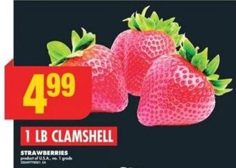 No Frills STRAWBERRIES 1 LB CLAMSHELL offer
