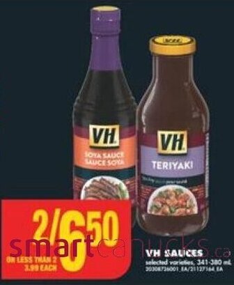 No Frills VH SAUCES 341-380 mL offer