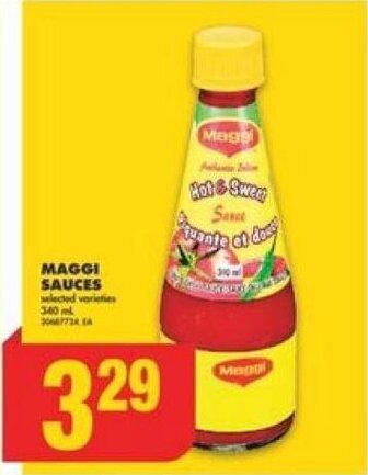 No Frills MAGGI SAUCES 340 ml offer