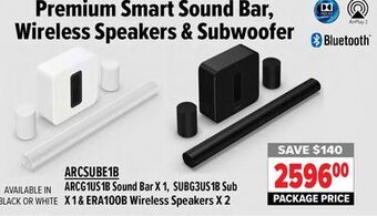 2001 Audio Video Premium smart sound bar, wireless speakers & subwoofer offer