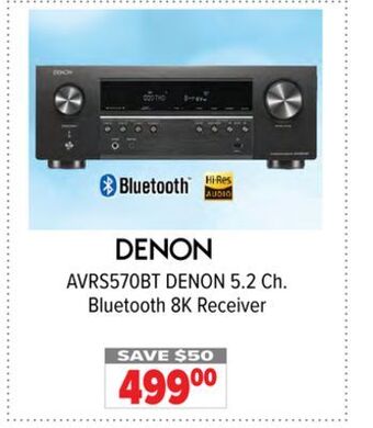 2001 Audio Video Denon 5.2 ch. bluetooth 8k receiver offer