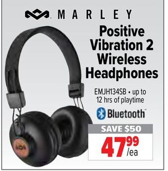 2001 Audio Video Marley positive vibration 2 wireless headphones offer