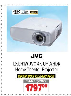 2001 Audio Video Jvc 4k uhd/hdr home theater projector offer