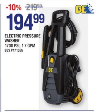 NAPA Auto Parts Electric pressure washer offer